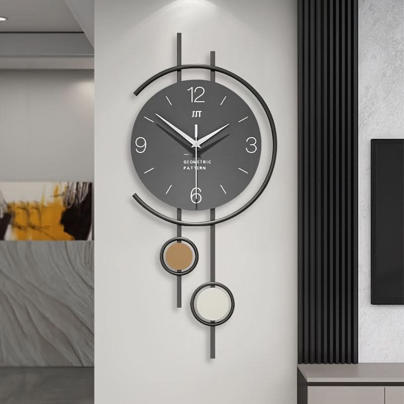 Tranquil Timekeeper - Minimalist Wall Clock with Iron Frame