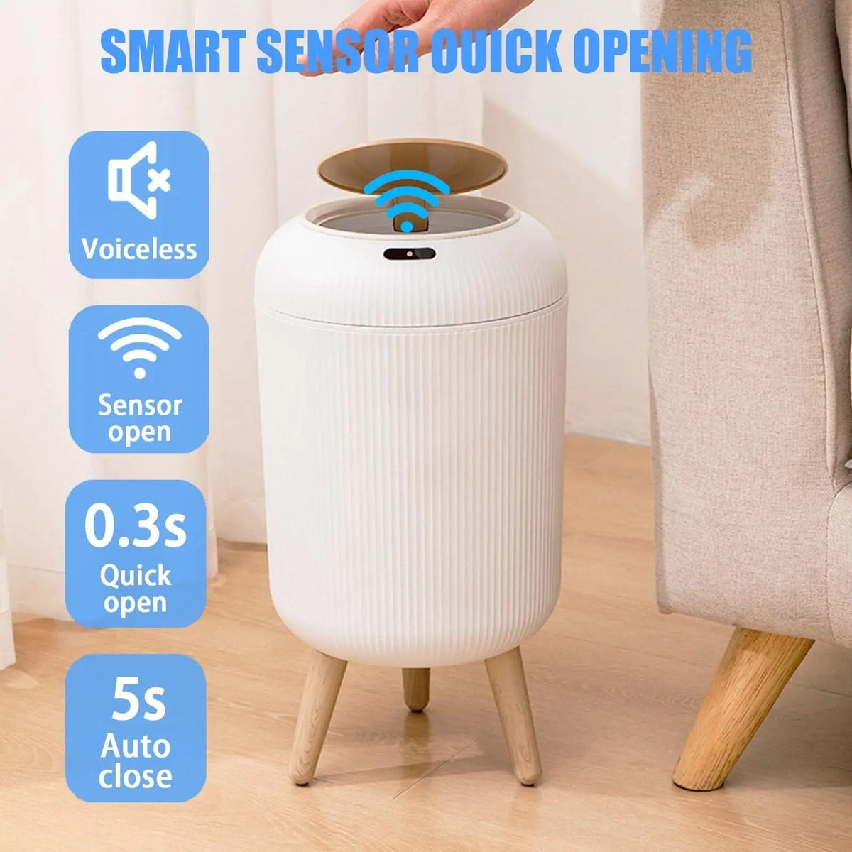 SmartSense – Hands-Free Motion Activated Trash Bin