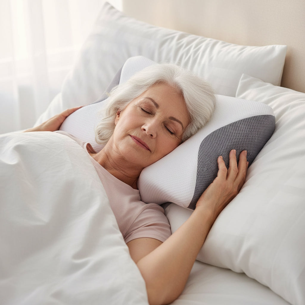 DreamEase – Supportive Memory Foam Neck Pillow