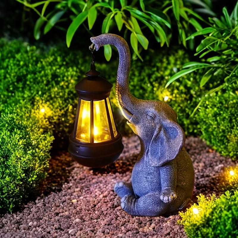 Sunny Safari – Solar-Powered Elephant Garden Light