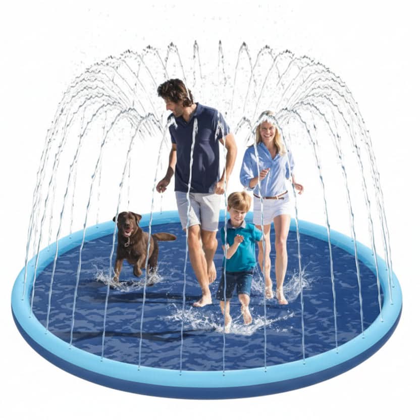 AquaPlay Deluxe – Extra-Large Sprinkler Splash Mat