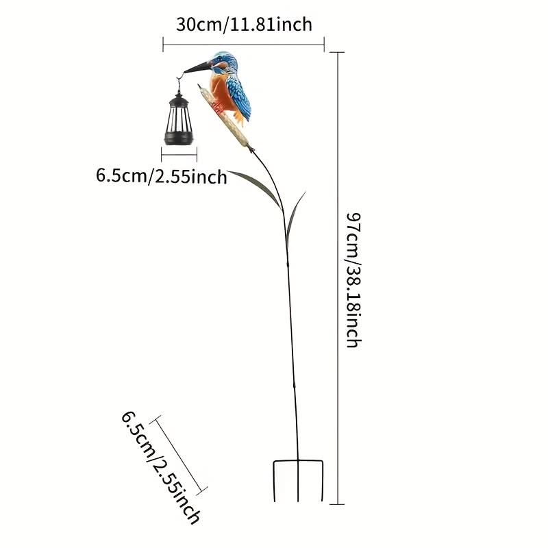 Solar Radiance – Elegant Hummingbird Hanging Garden Light