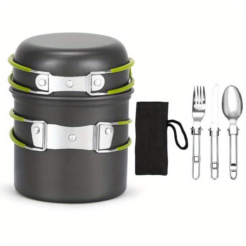 TrailBlazer – Lightweight Camping Cookware Set with Utensils