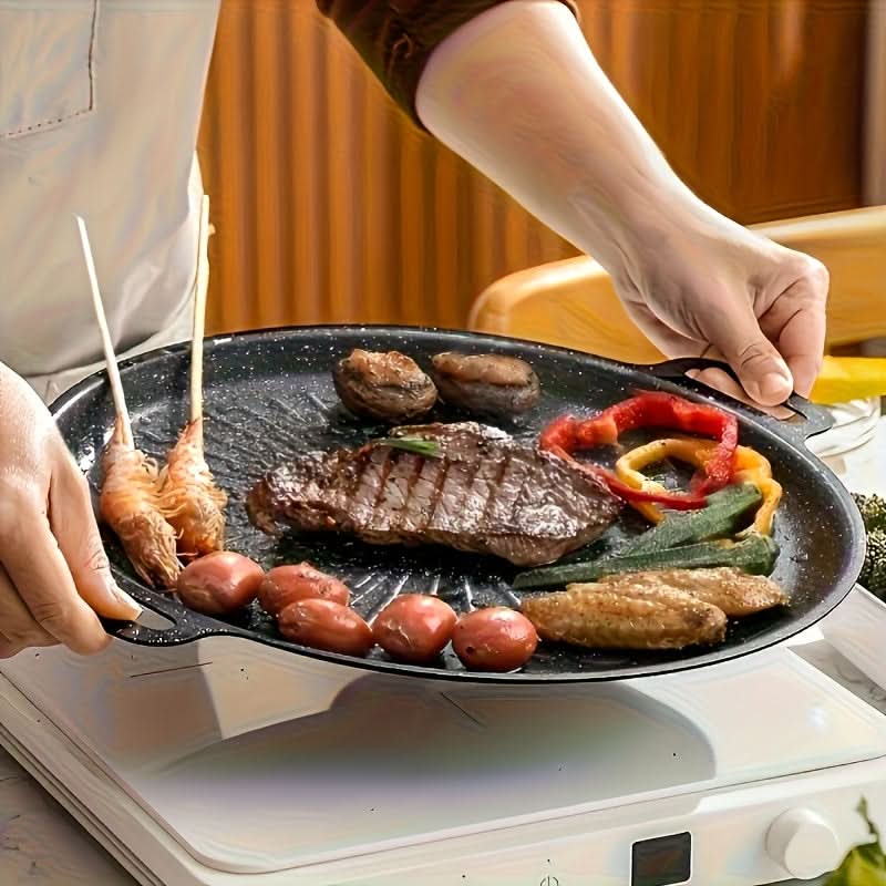 Nomad Chef – Portable Cast Iron Grill Pan for Outdoor Delights