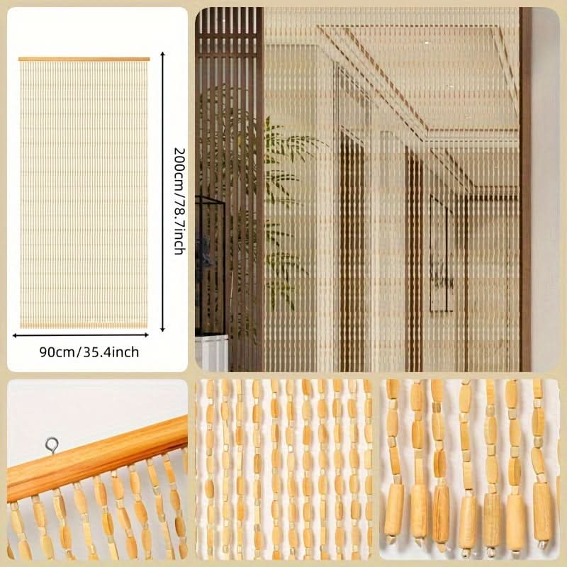Bamboo Breeze – Elegant Hanging Curtain for Doors & Spaces