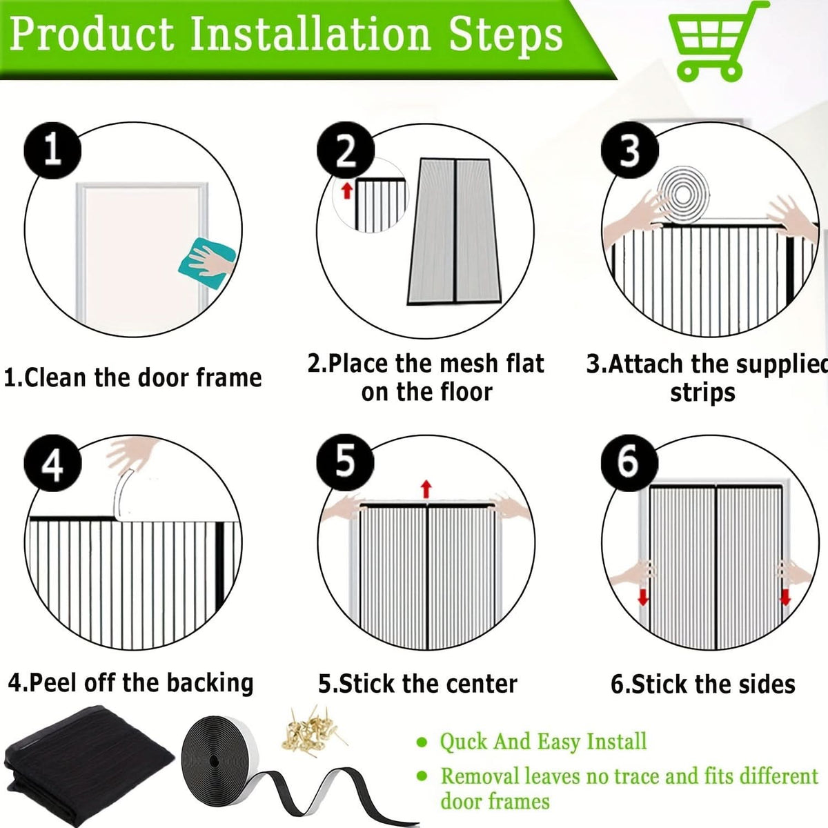 InsectGuard – Hands-Free Magnetic Screen Door Solution