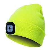 Warm Beanie with Built-in LED Light