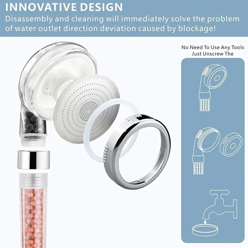 AquaRevive – Premium High-Pressure Filter Shower Head