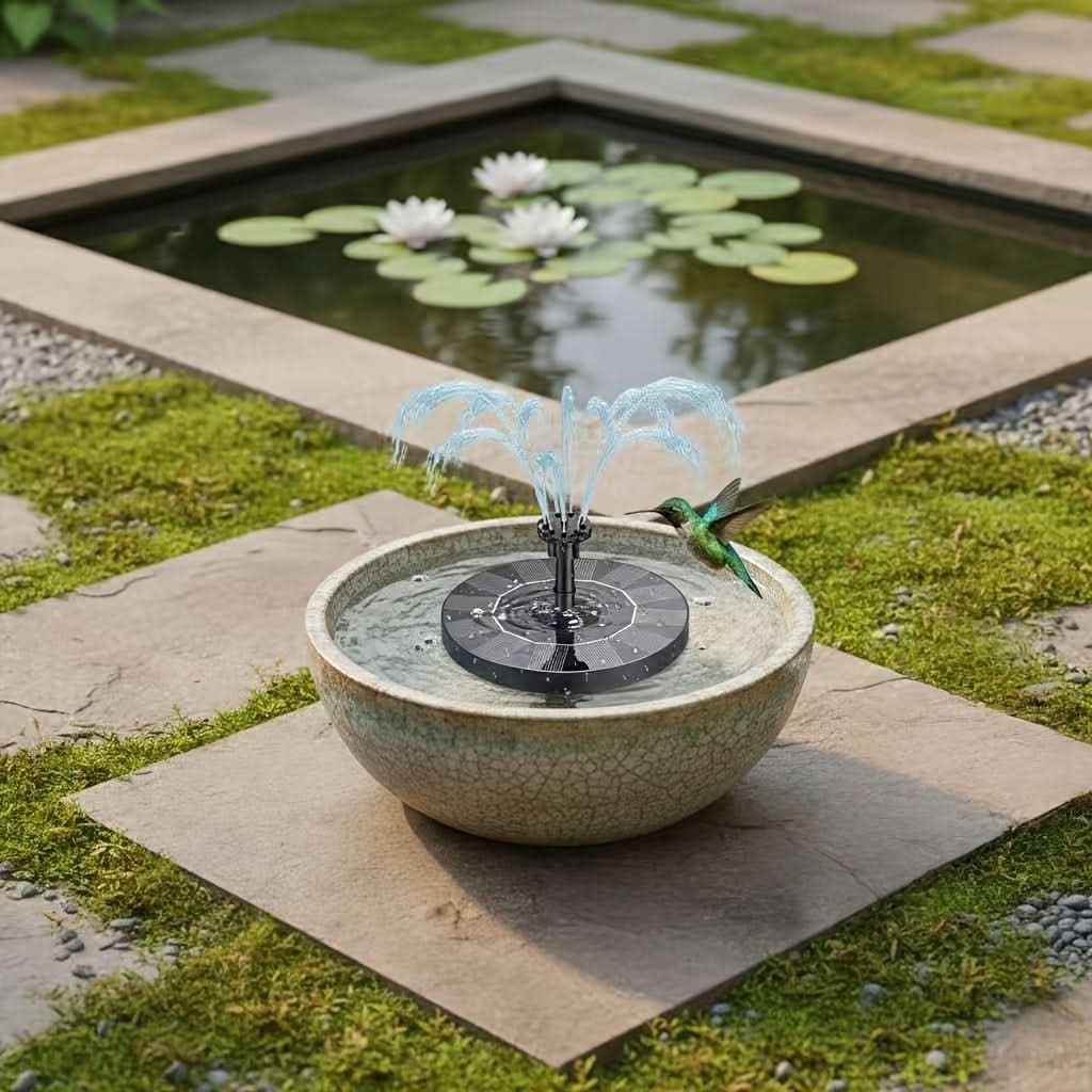 SUNSPARK – Eco-Friendly Solar Fountain Pump for Your Garden