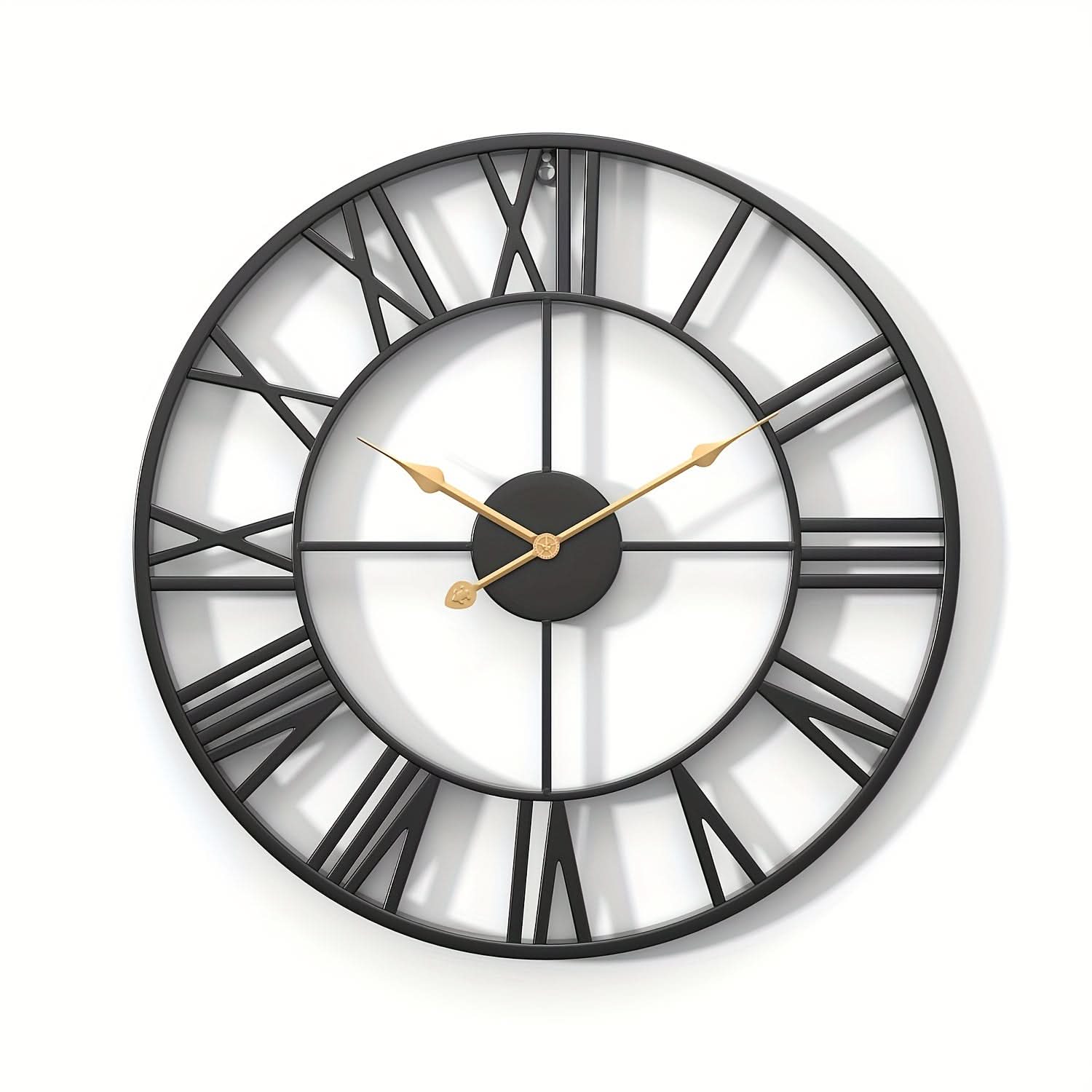 SerenityTime - Vintage-Inspired Silent Wall Clock for Elegant Spaces