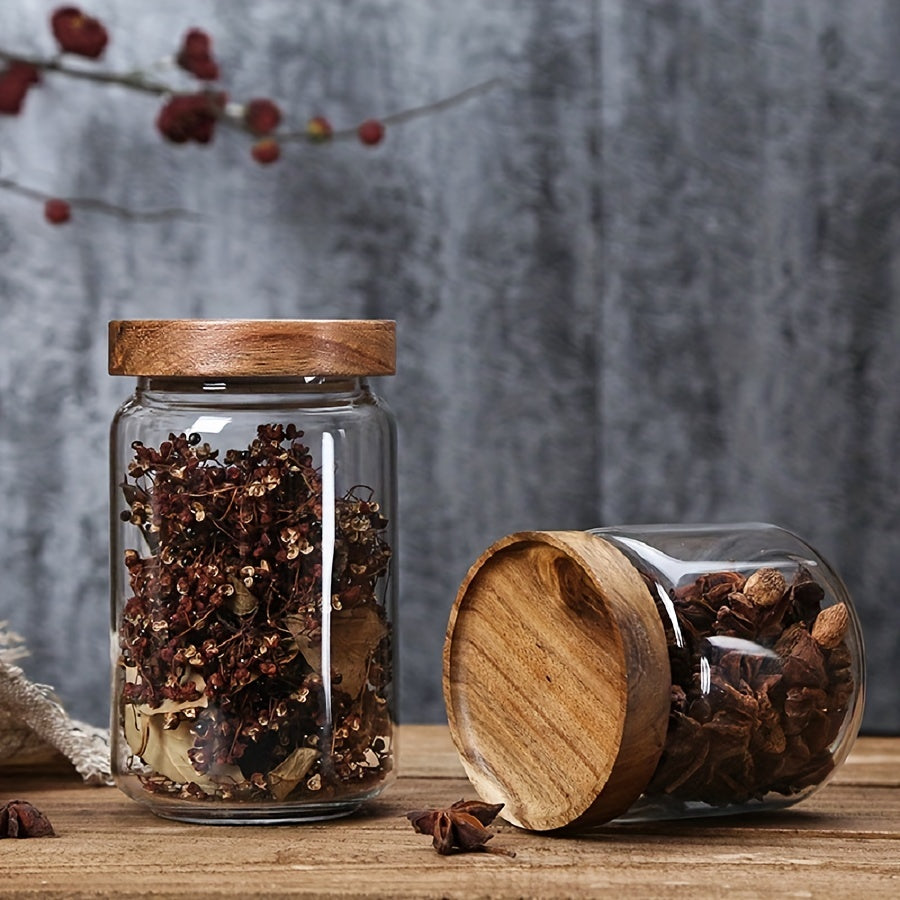 Airtight Kitchen Storage Jar in Glass - LunaSeal Design