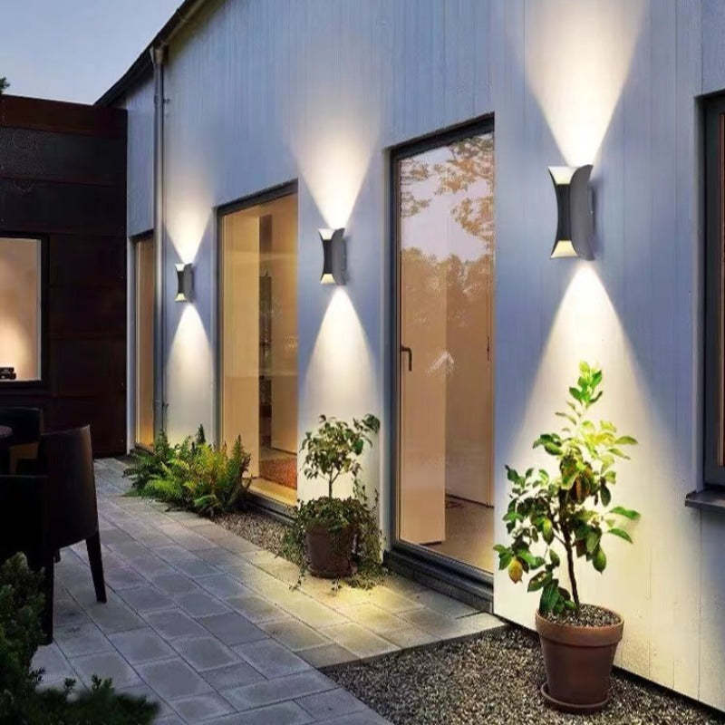 Contemporary LED Exterior Wall Light Fixture