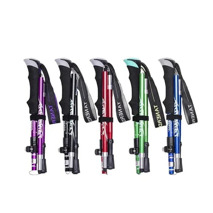 Versatile Hiking Poles - Compact and Adjustable Trekking Support
