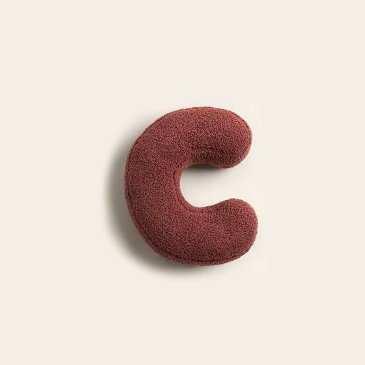 Letter-Shaped Decorative Pillow – Alphabet Design