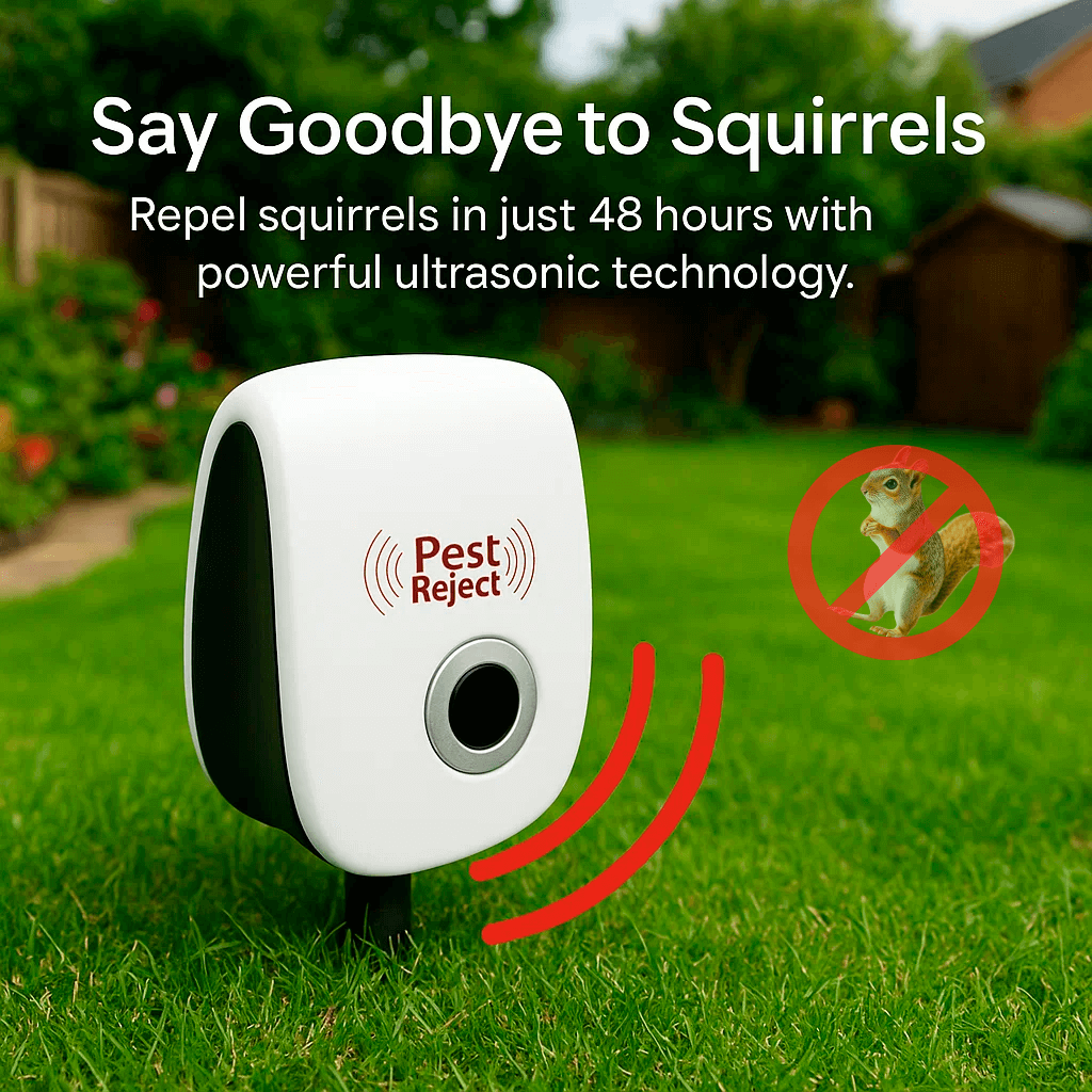 Solar-Powered Ultrasonic Pest Control for Gardens