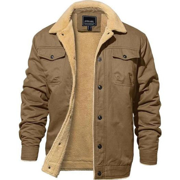 Classic Wool-Lined Aviator Jacket for Winter Comfort