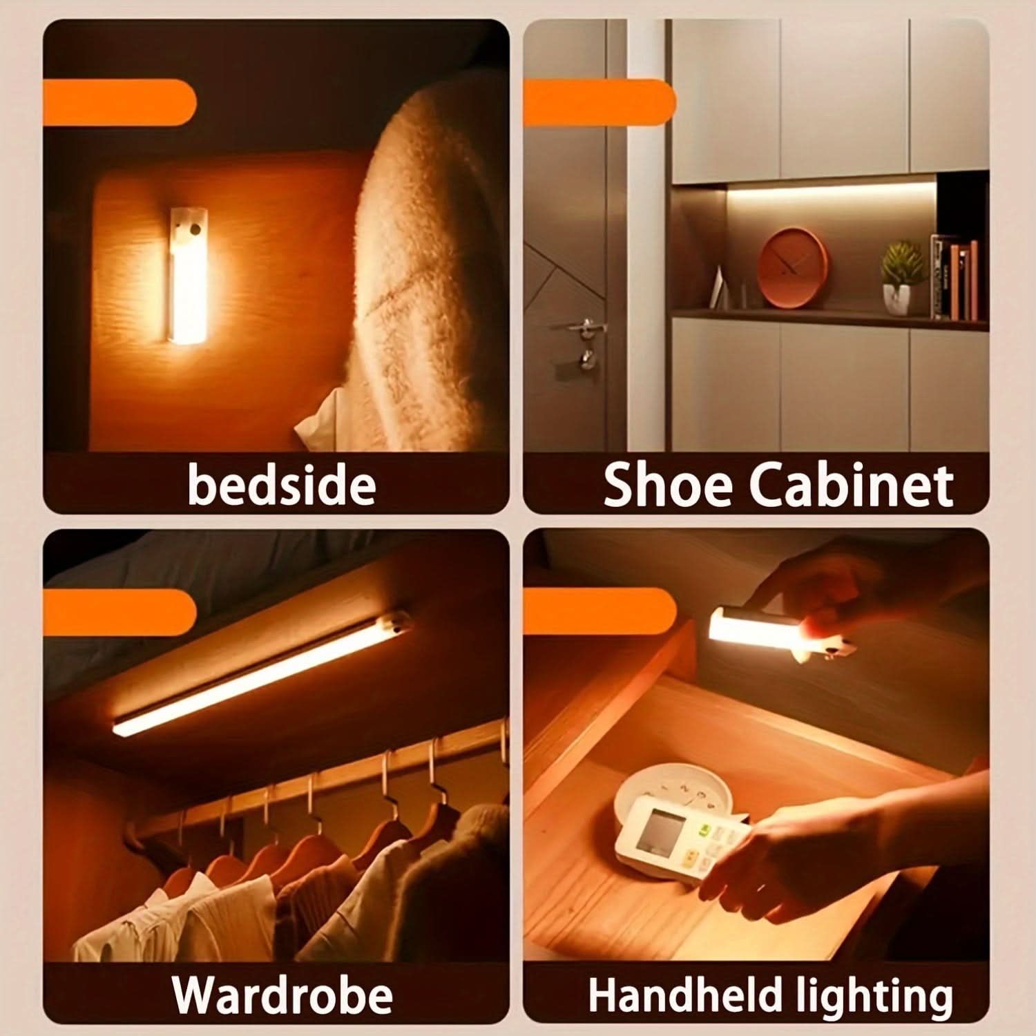 Lumosense - Smart Motion-Activated LED Night Light with Rechargeable Battery