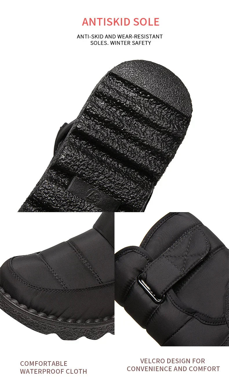 Women's Insulated Waterproof Winter Boots with Non-Slip Sole