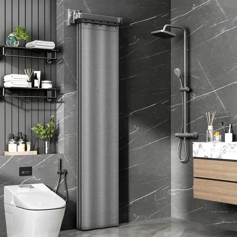 Versatile Foldable Shower Divider Rod Kit
