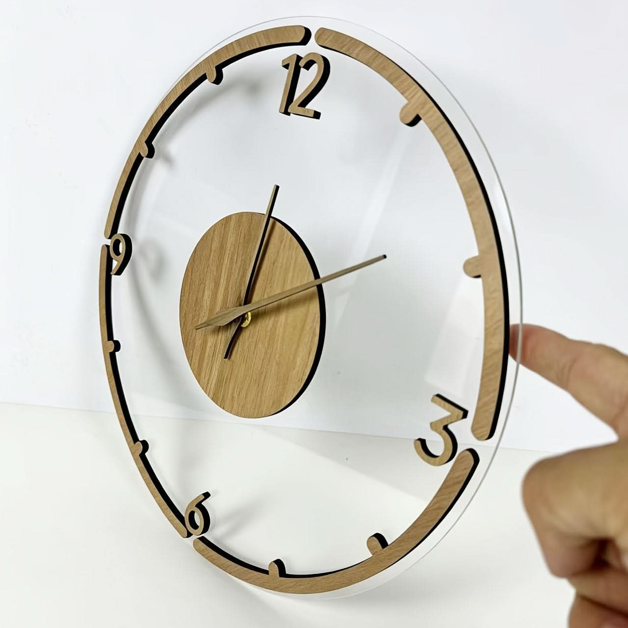 Scandi Essence 30 cm Contemporary Acrylic Wall Timepiece