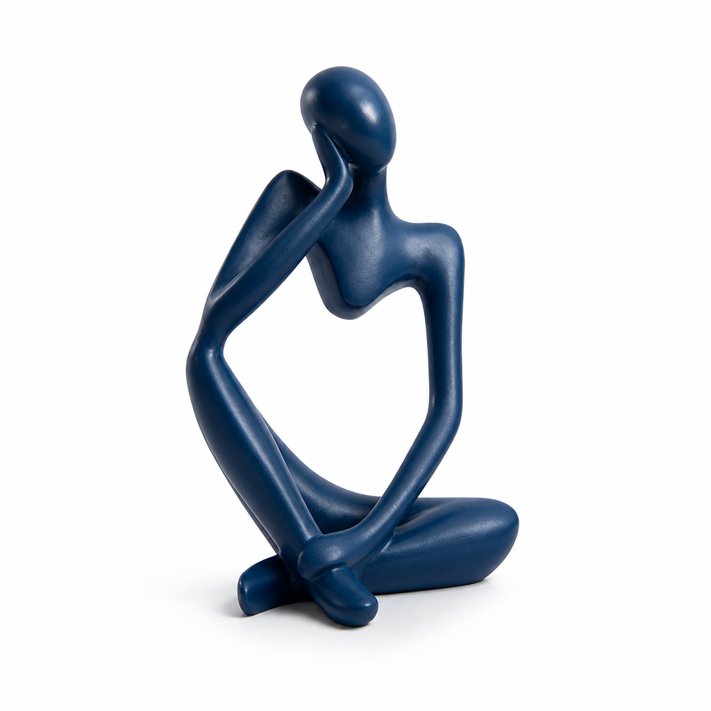 Nordic Abstract Resin Thinker Figurine