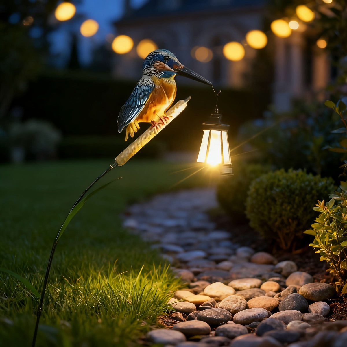 Solar Radiance – Elegant Hummingbird Hanging Garden Light