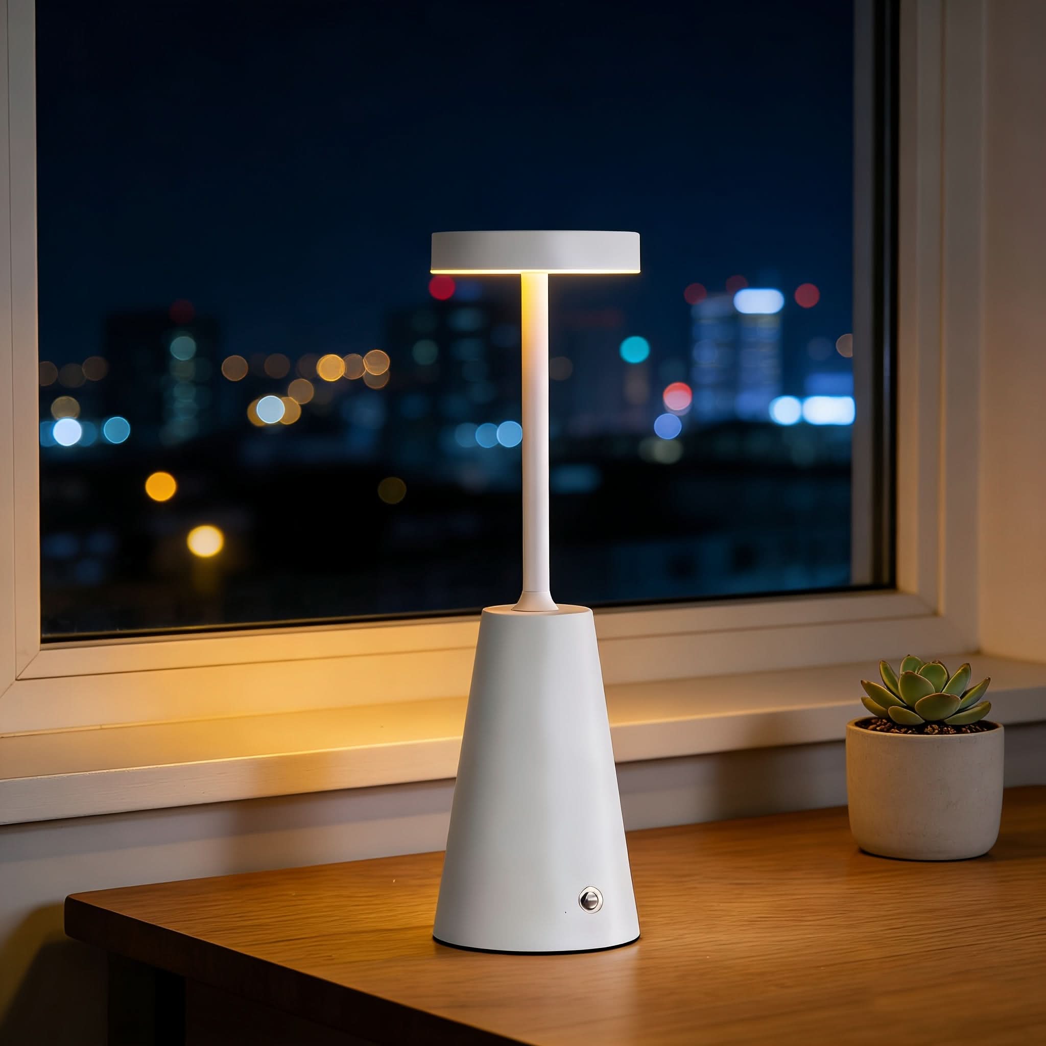 LuxeMetal – Touch-Sensitive Dimmable Table Lamp for Stylish Spaces