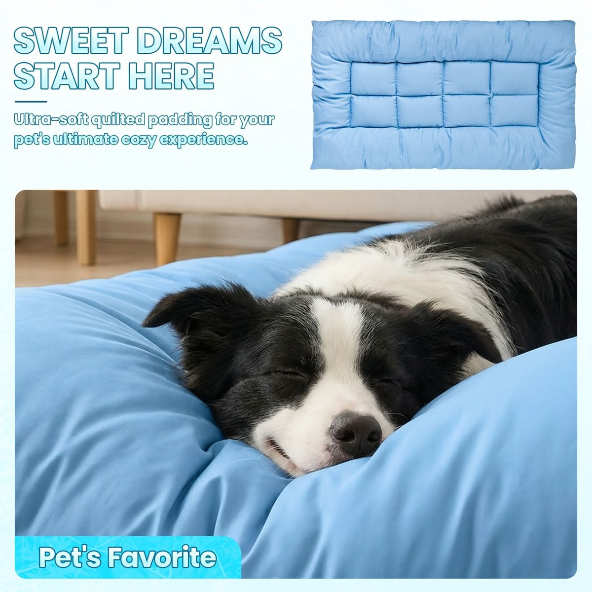 ChillNest – Oversized Cooling Pet Sofa Bed