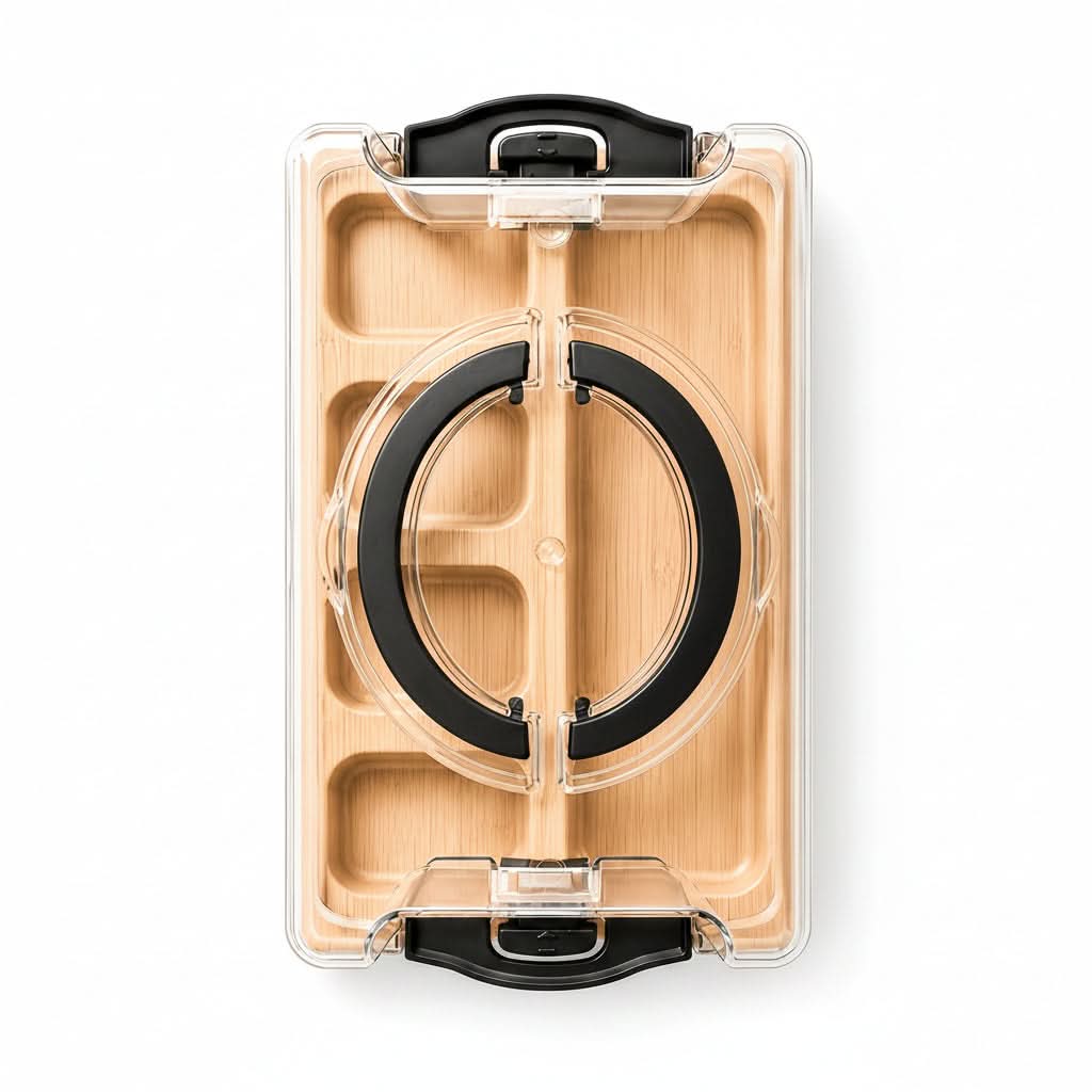 Eco-Friendly Snack Organizer with Lid for Effortless Serving