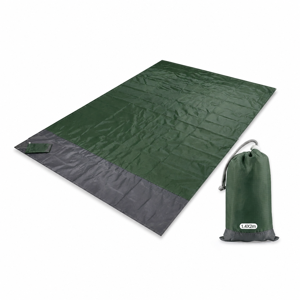 Rectangular Stitched Perimeter Beach Mat (Fold Lines)