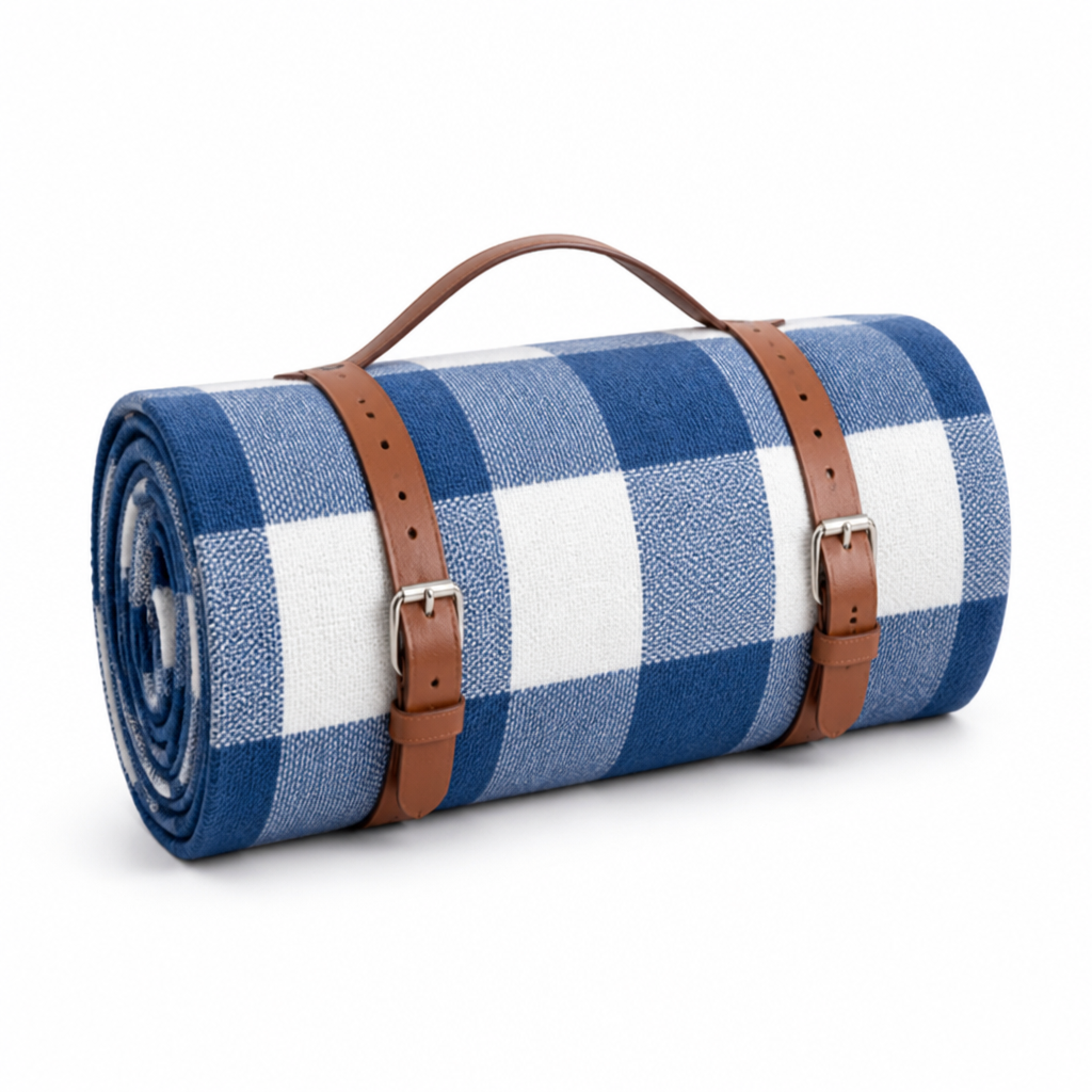 Peva-Backed Foldable Rectangular Picnic Blanket
