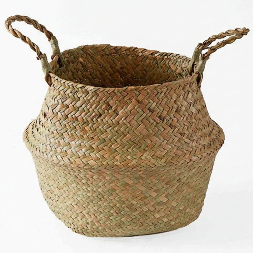 Natural Harmony – Handcrafted Seagrass Storage Basket