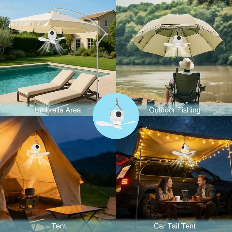 BreezeGlow – Versatile Fan and Lantern for All Your Adventures
