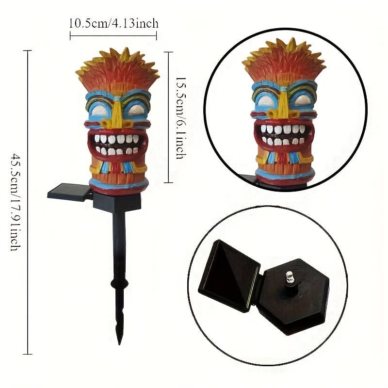 TropiGlow – Solar-Operated Tiki LED Garden Light