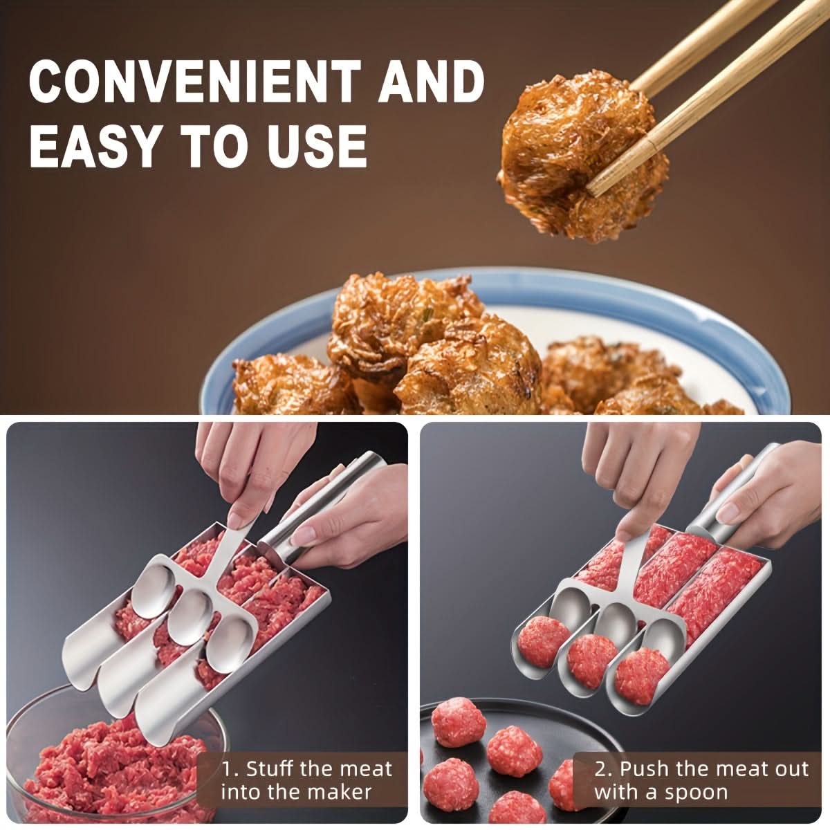 ChefSphere – Stainless Steel Meatball Shaping Tool