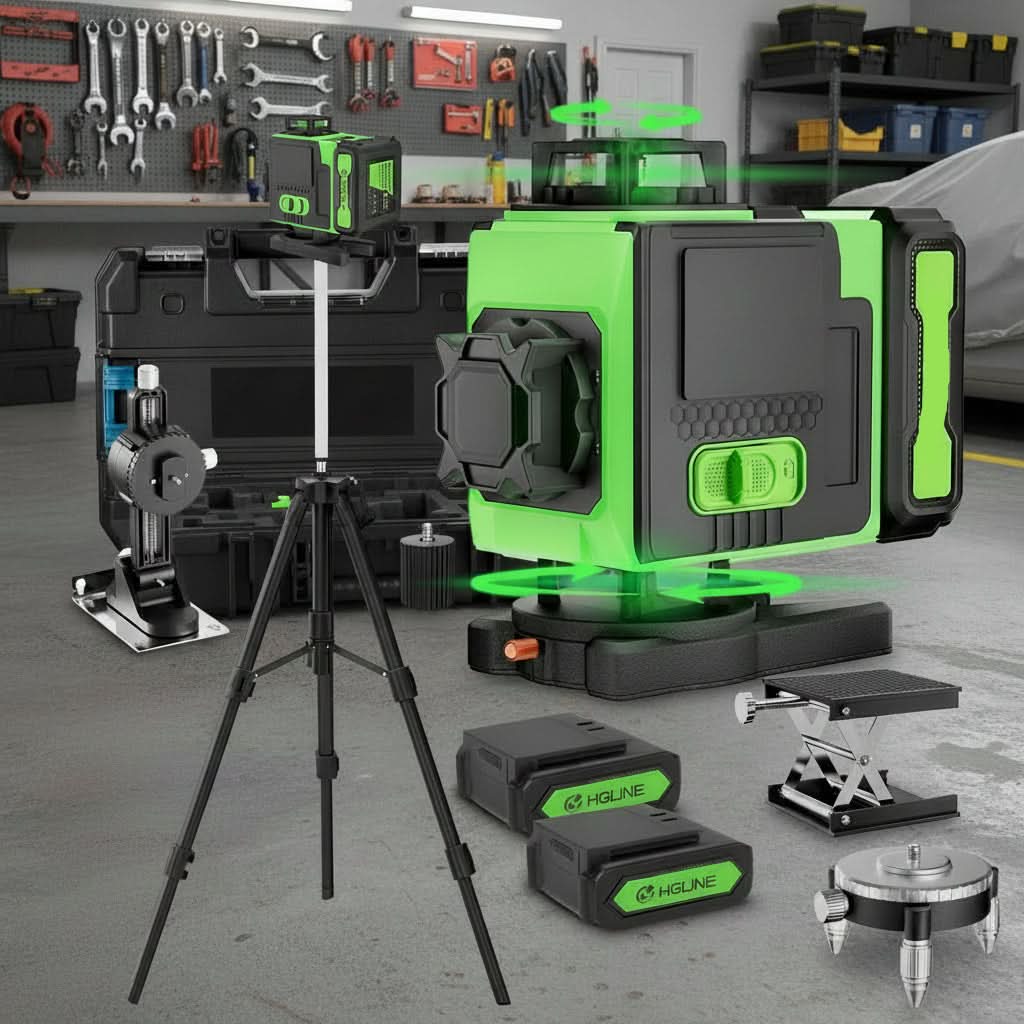 PrecisionPro 360° Laser Level Tool for Perfect Alignment