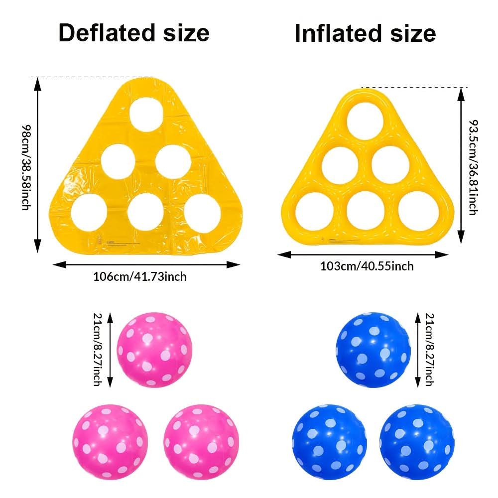 AquaFun Triangular Toss Game for Ultimate Water Play