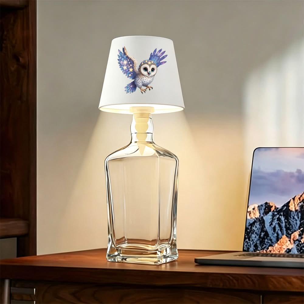 Owl Haven – Stylish LED Bottle Lamp with Touch Control