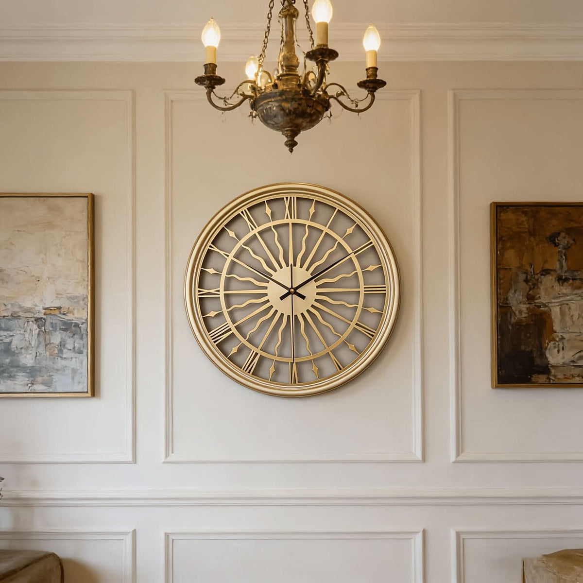 Serenity Clock – Quiet 3D Metal Wall Timepiece with Classic Design