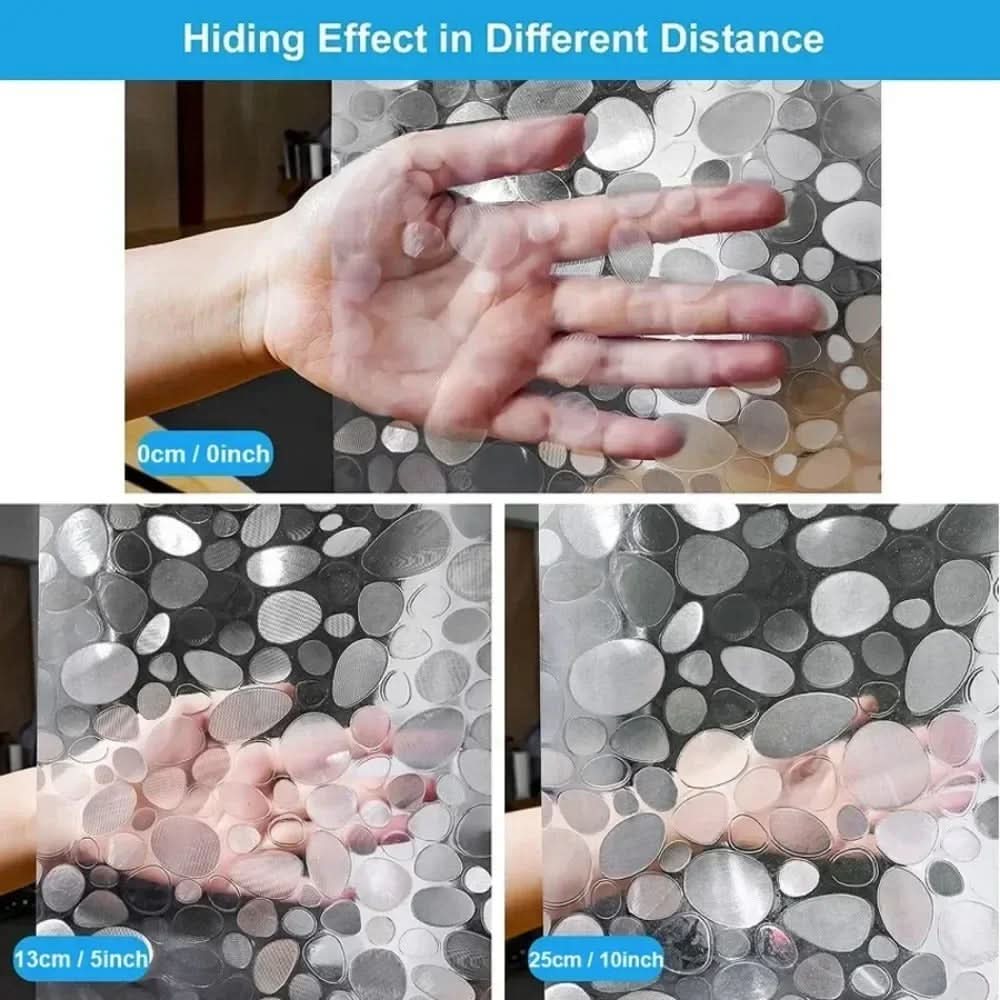 AquaGuard – Stylish Waterproof Shower Curtain with Pebble Design