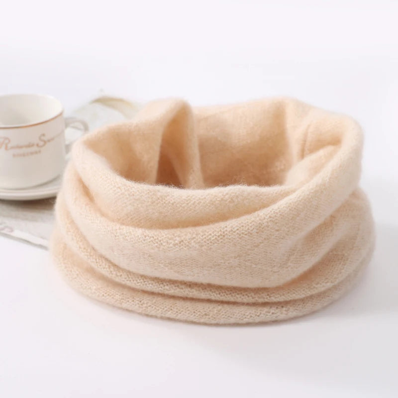 Cozy Merino Wool Neck Gaiter and Scarf Set