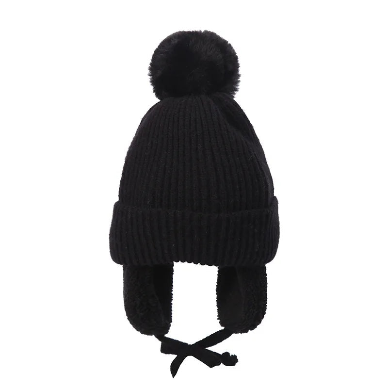 Cozy Knit Winter Hat for Kids with Earflaps