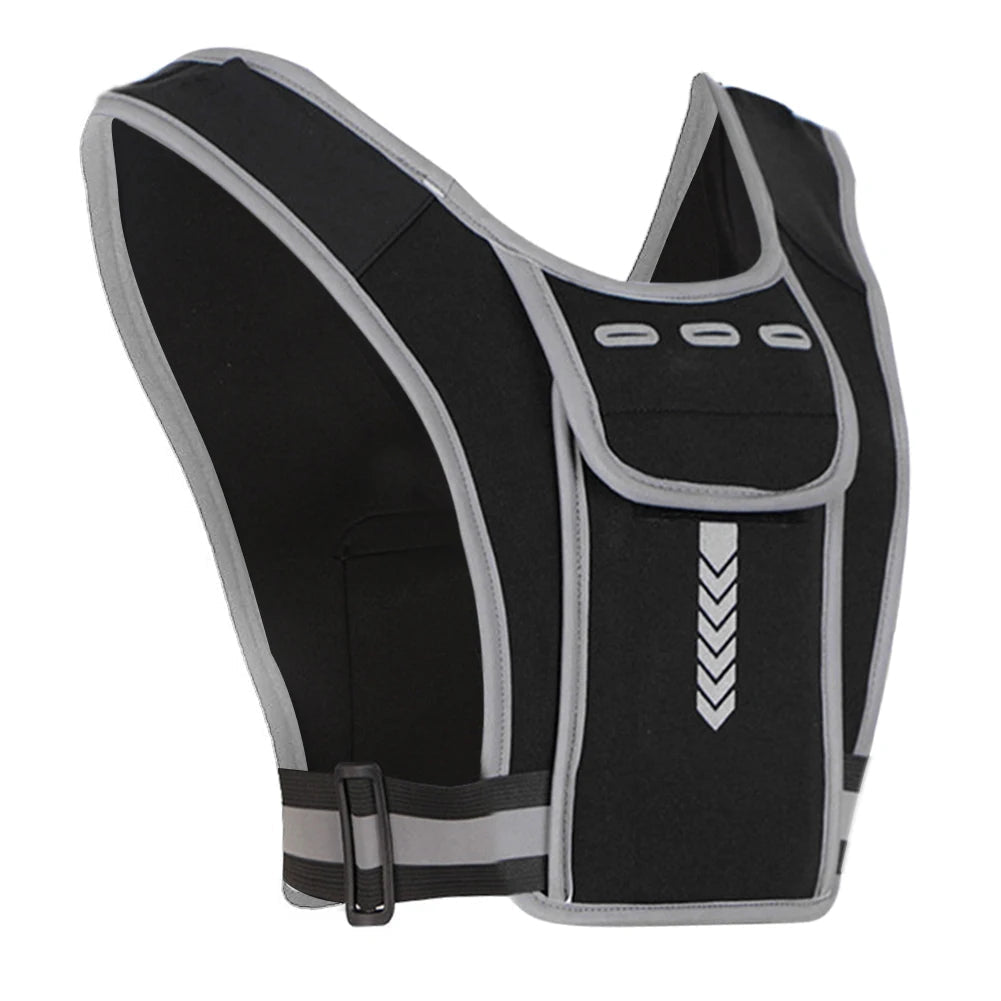 Lightweight Reflective Running Vest with Convenient Storage