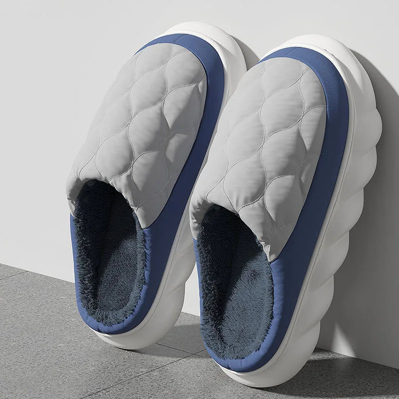 Men's Insulated Waterproof Winter Slippers
