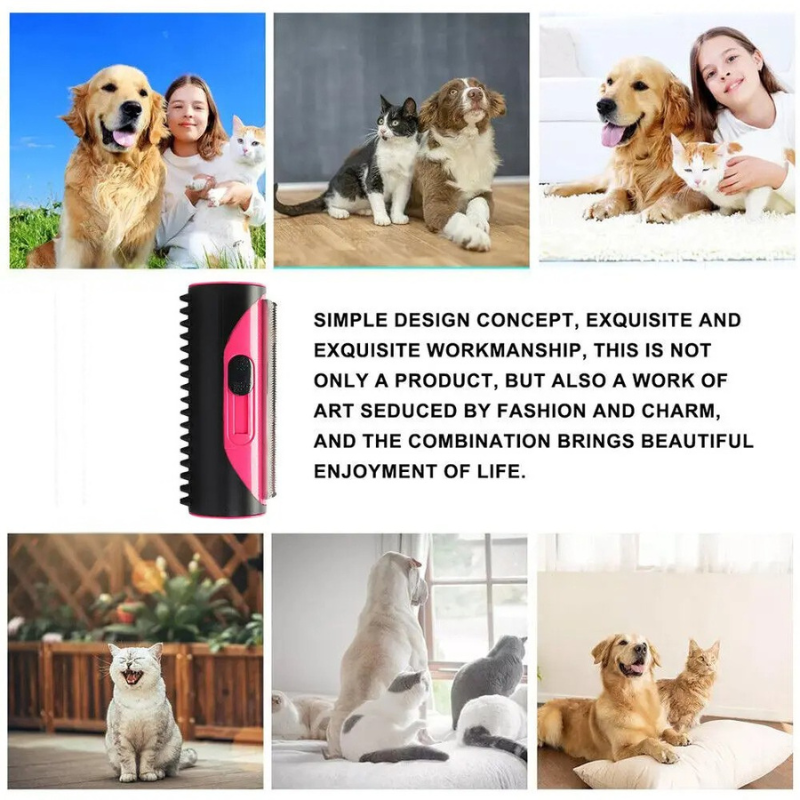 Ultimate Pet Grooming Tool - Effective Shedding Brush for Dogs & Cats