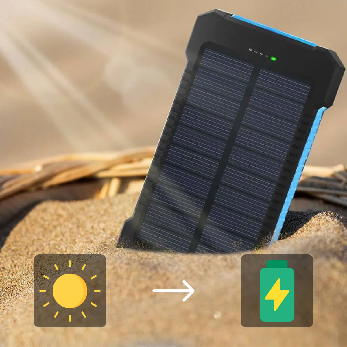 Ultra-Portable Solar Power Bank with 500,000 mAh Capacity