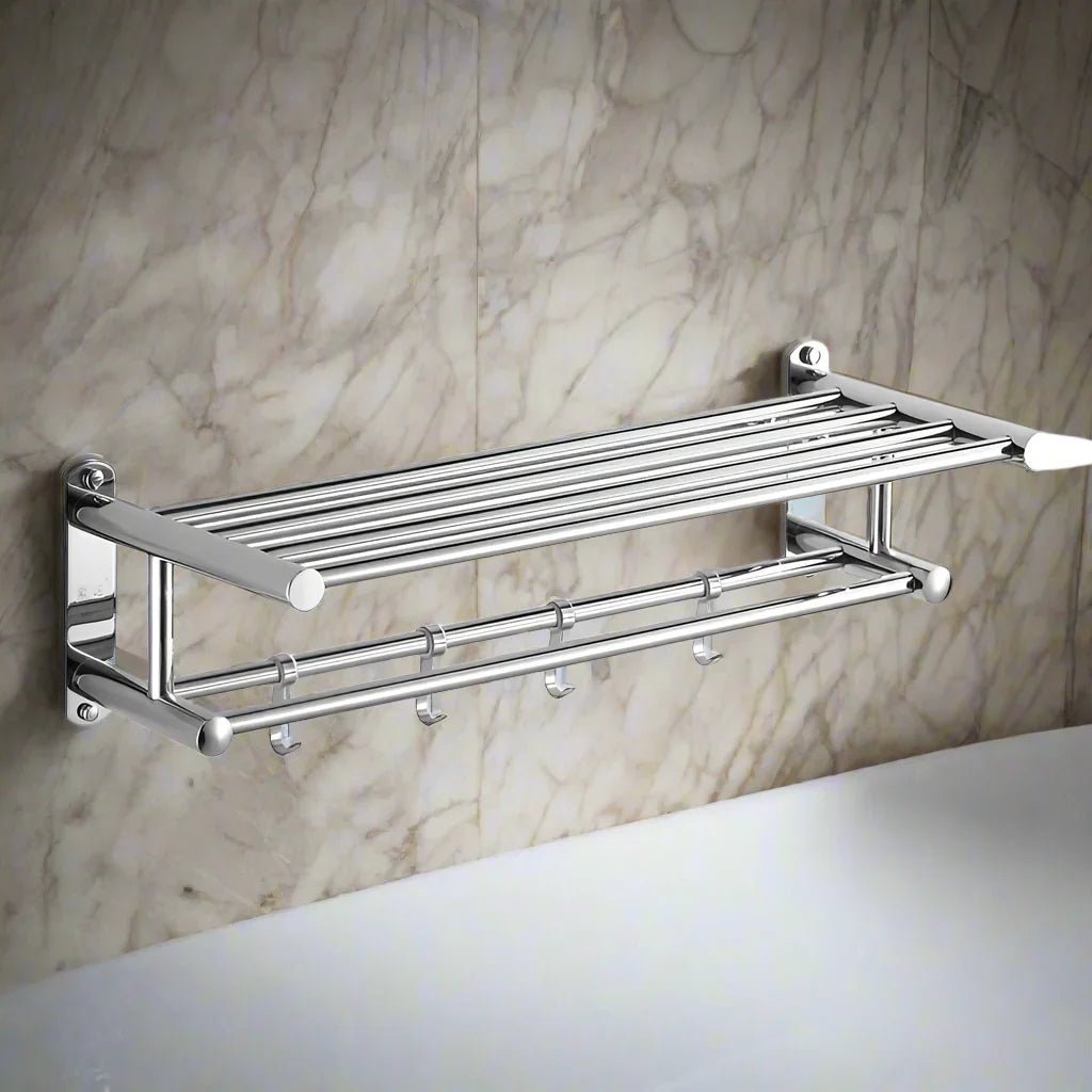 Compact Wall-Mounted Towel Holder for Bathroom and Kitchen
