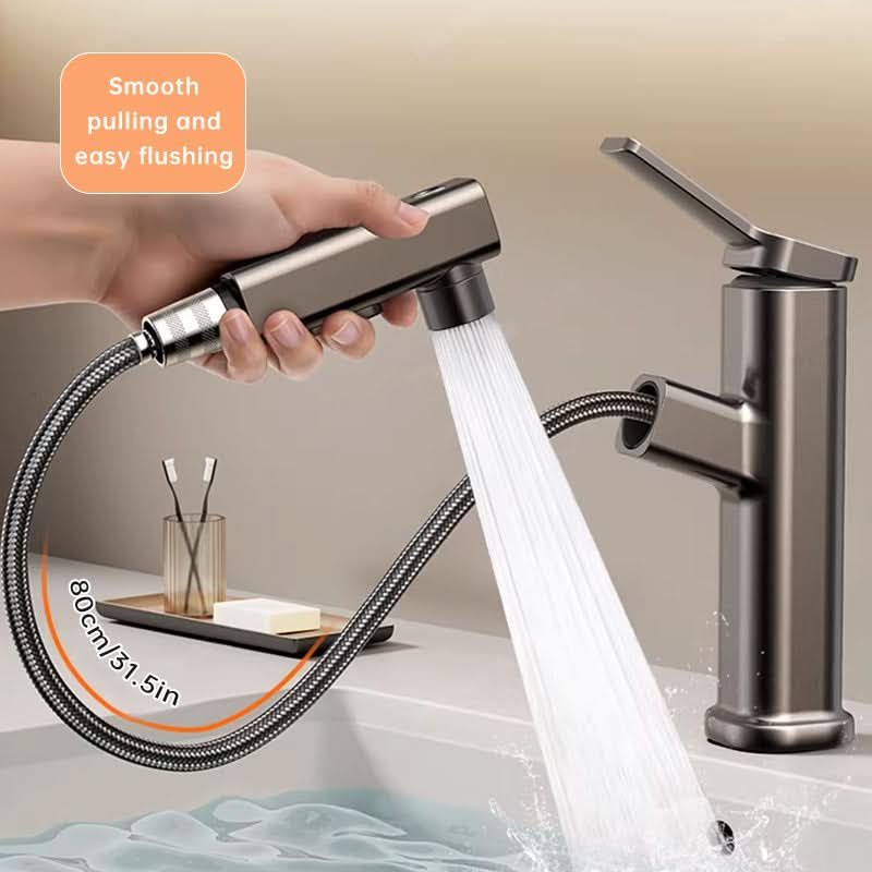 Versatile Pull-Out Faucet with Three Water Modes