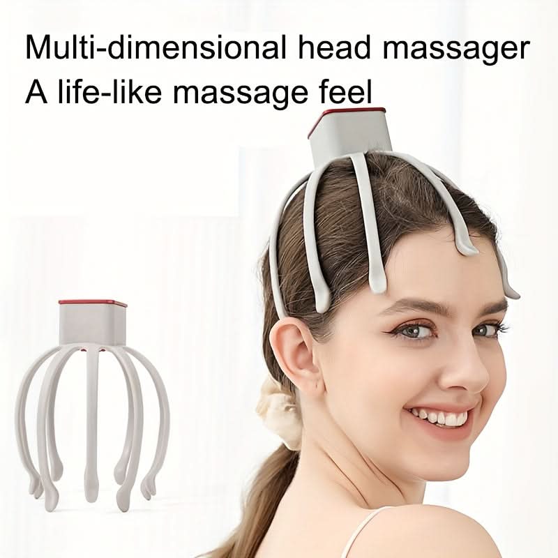 Relaxing Head and Scalp Massager with USB Rechargeable Design