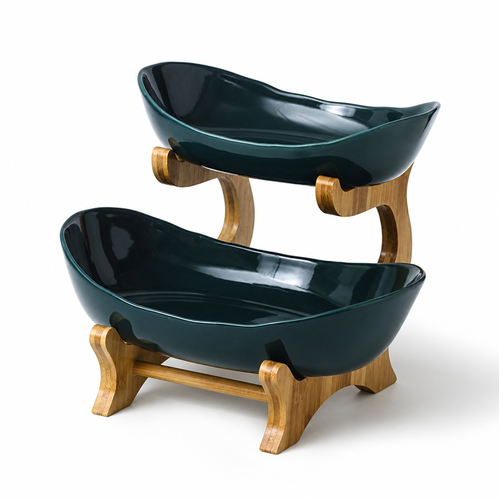 Space-Saving Tiered Plastic Fruit Bowl (2–3 Layers)